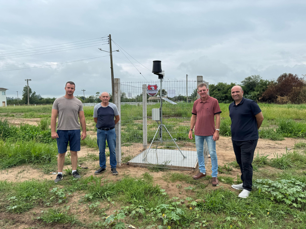 Candelria recebe estao meteorolgica para monitoramento climtico